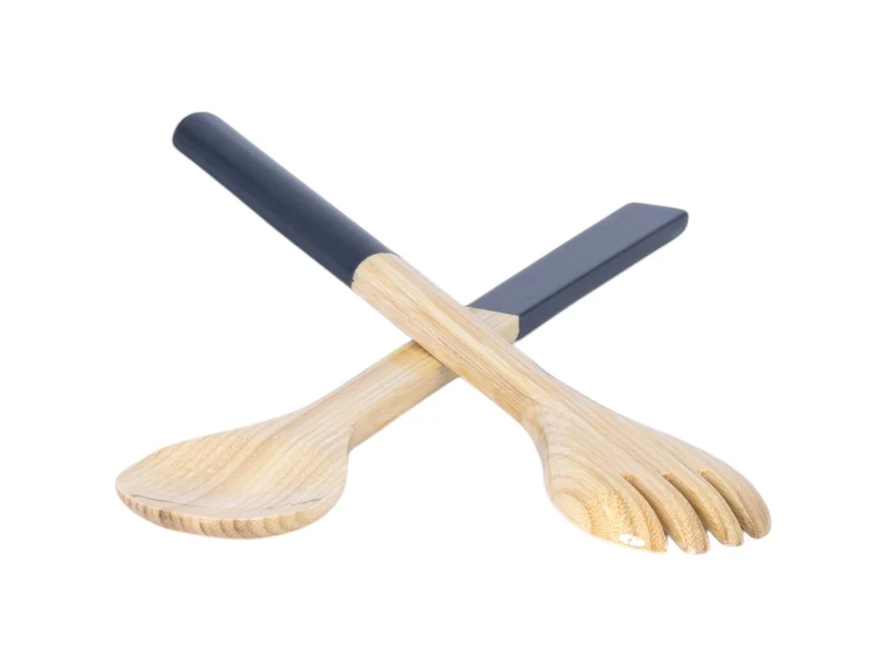 albert L. (punkt) Bambus-Besteck stahlblau 37,5cm