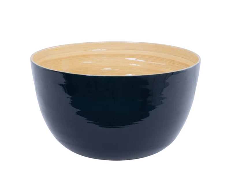 albert L. (punkt) Bambus-Schüssel stahlblau 30x18cm