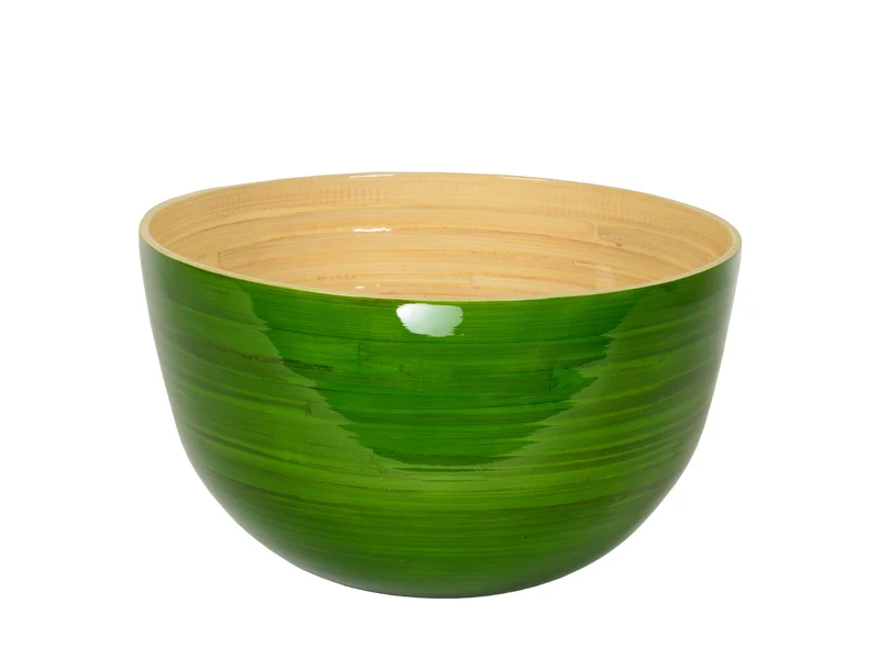 albert L. (punkt) Bambus-Schüssel grasgrün 30x18cm