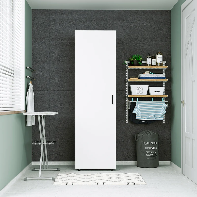 Roomart Hochschrank 60 cm, 205 oder 240 cm hoch, mit Einlegeböden, in 3 Farben