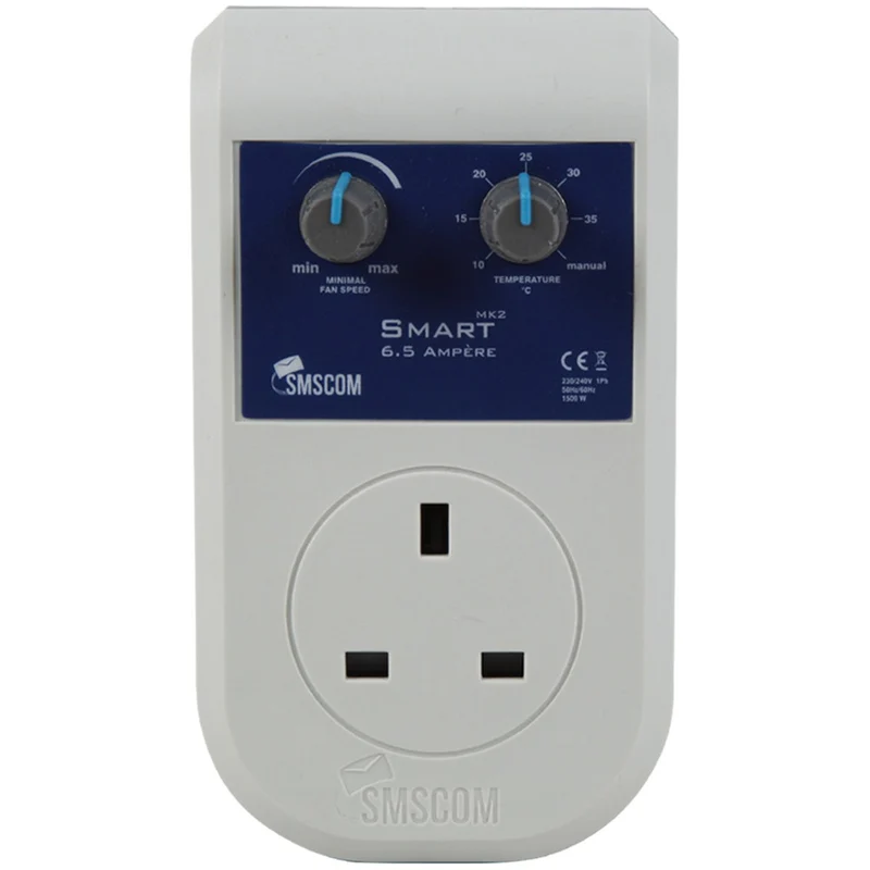 SMSCom 6.5-Ampere-Plug-In-Smart-Lüfterdrehzahlregler
