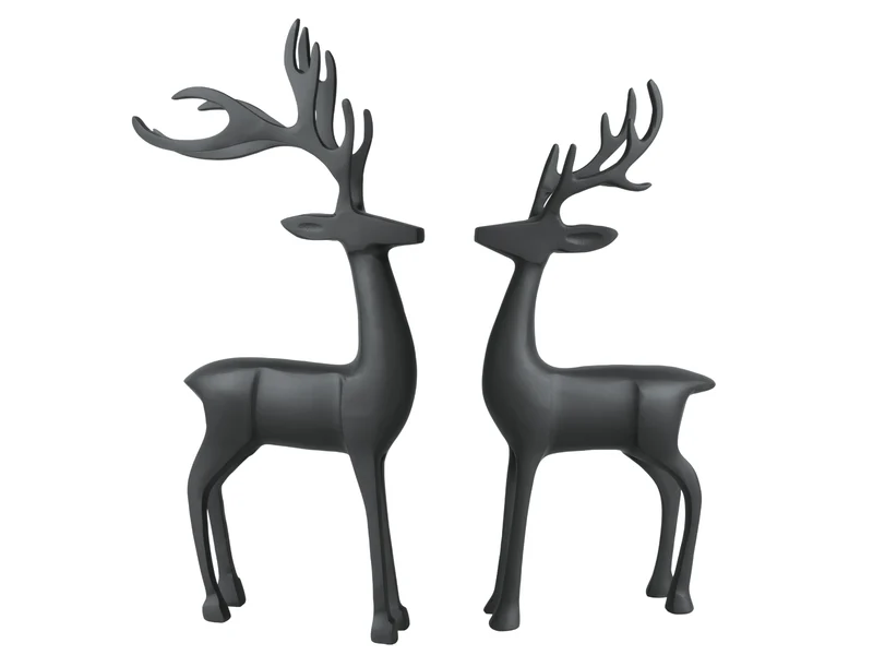 Villeroy & Boch Christmas Chic Hirsch schwarz 2tlg