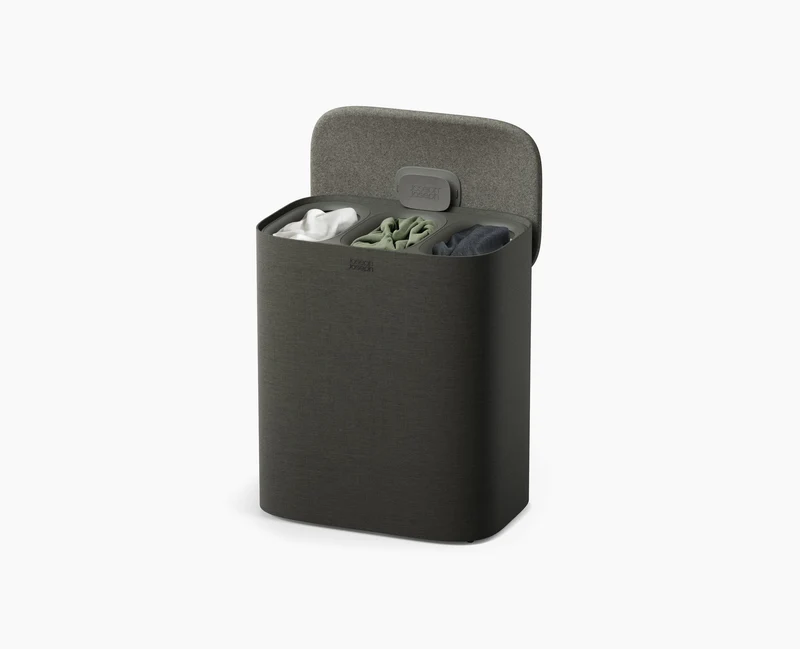 Tota 2 Trio 90L Waldgrau Wäsche-Trennkorb