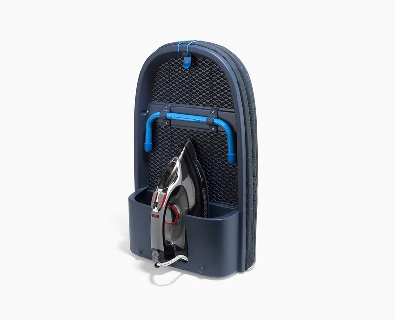 Pocket Max Plus Tischbügelbrett 110cm mit hochwertigem Bezug in Blau