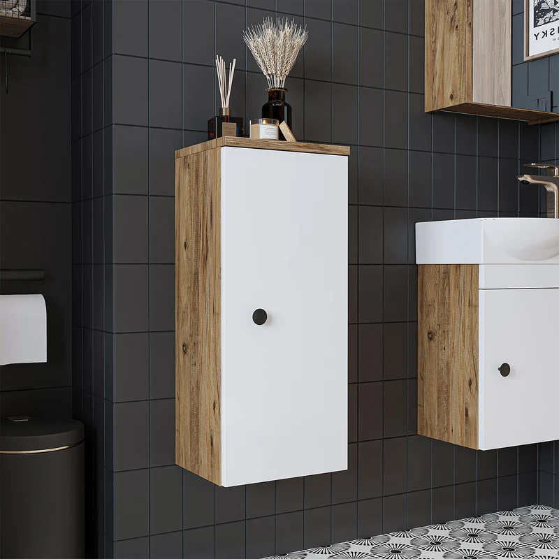 Roomart Badschrank PUNTO, 70 cm, wandhängend mit Soft-Close-Tür, in 4 Farben