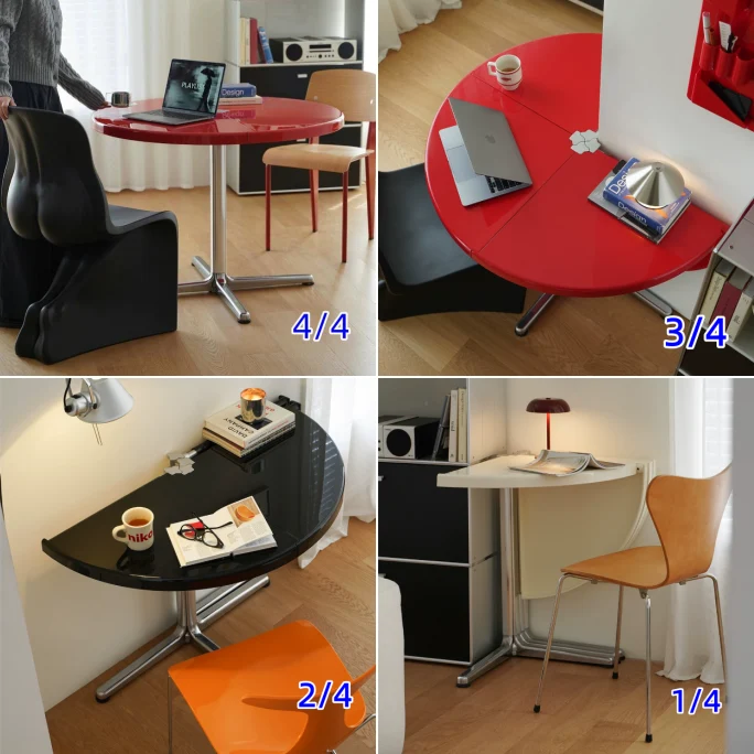 Runder Klapptisch