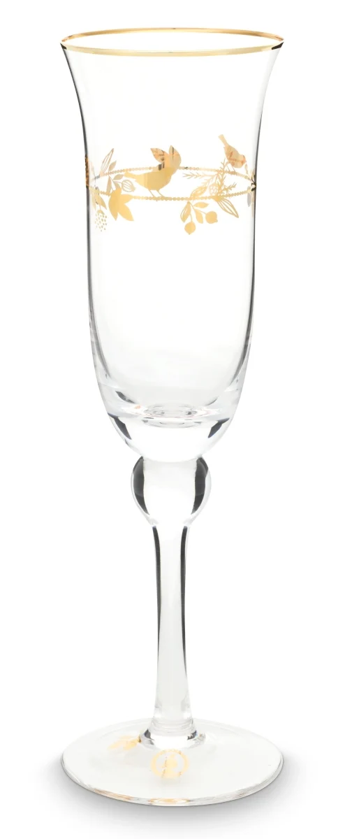 PIP STUDIO Winter Wonderland Gold Champagnerglas 0,22 l