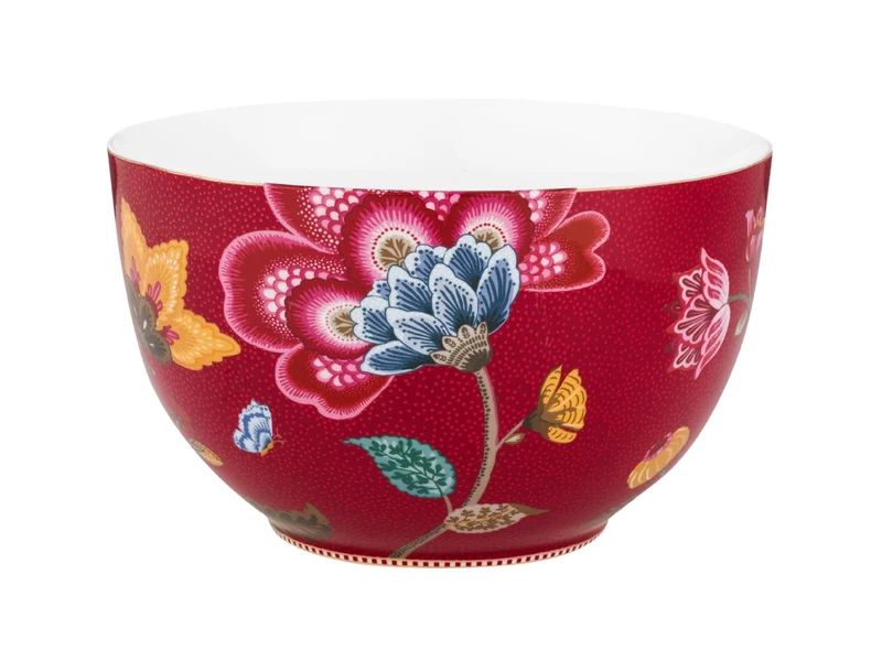 PIP STUDIO Blooming Tales Fantasy Dark Red Bowl 23cm