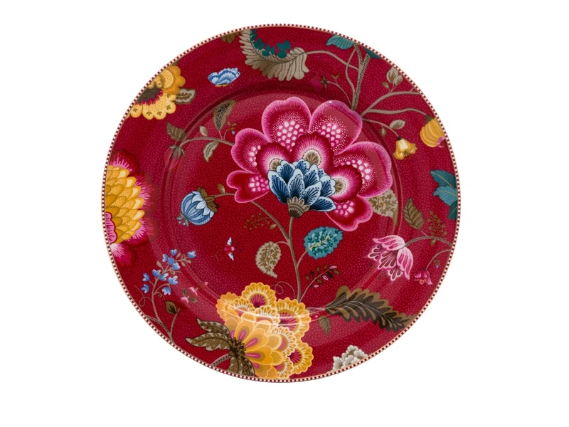 PIP STUDIO Blooming Tales Dark Red Platzteller 32cm