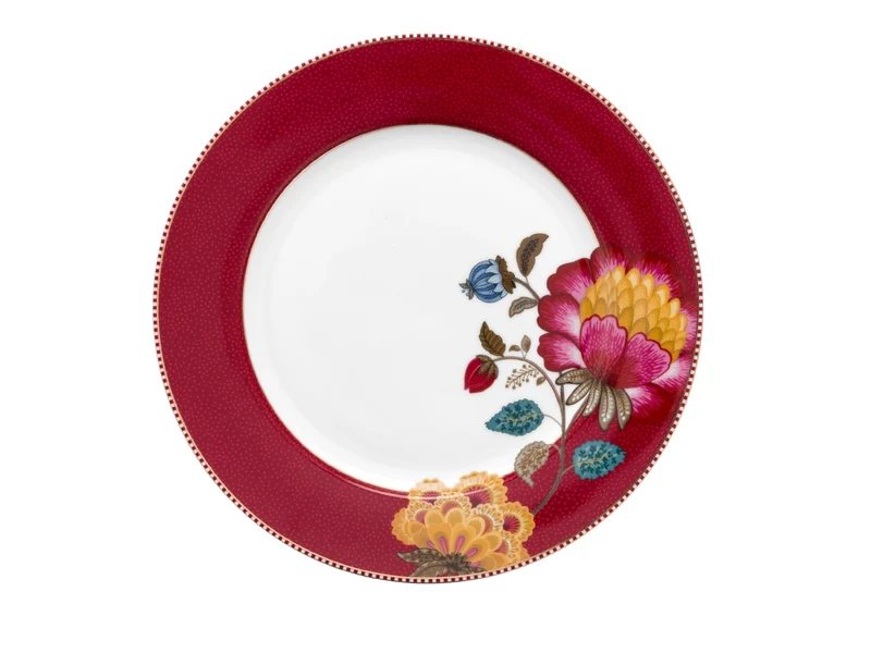 PIP STUDIO Blooming Tales Dark Red Speiseteller 26,5cm
