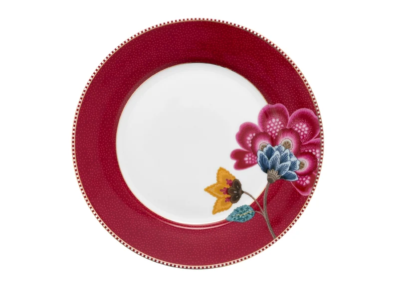 PIP STUDIO Blooming Tales Dark Red Frühstücksteller 23cm