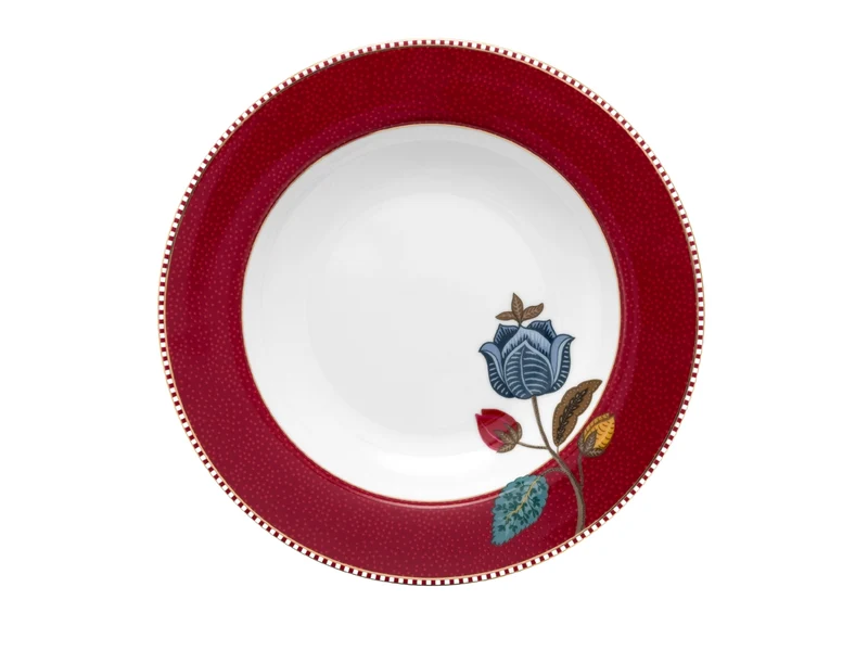 PIP STUDIO Blooming Tales Dark Red Teller tief 21,5cm