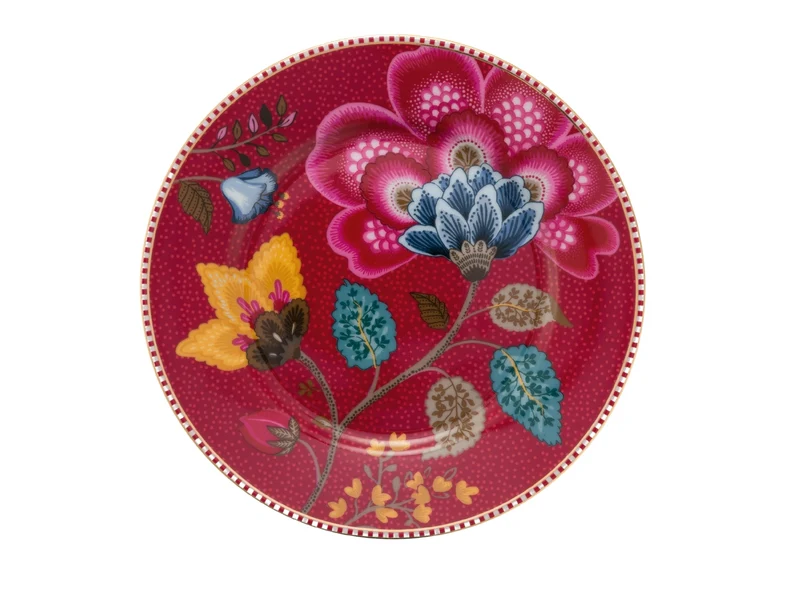 PIP STUDIO Blooming Tales Fantasy Dark Red Teller 17cm