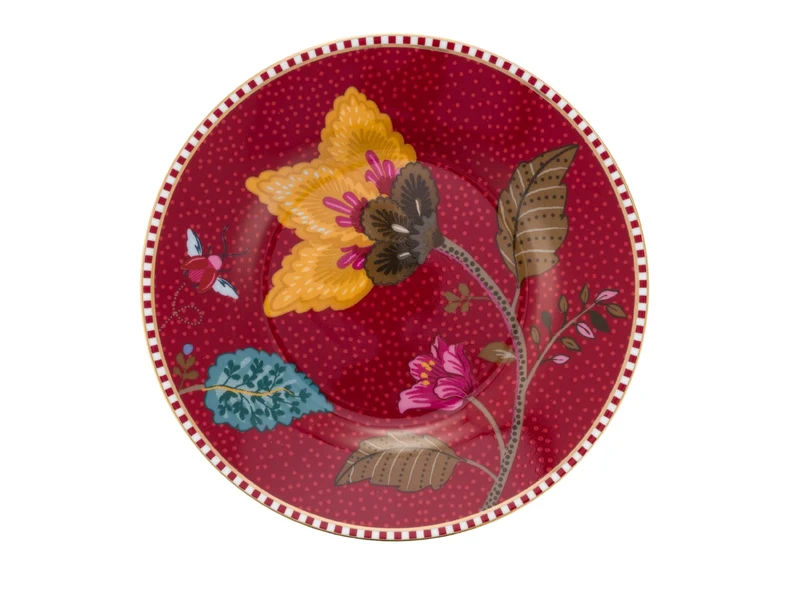 PIP STUDIO Blooming Tales Fantasy Dark Red Petit Four Brotteller 12cm