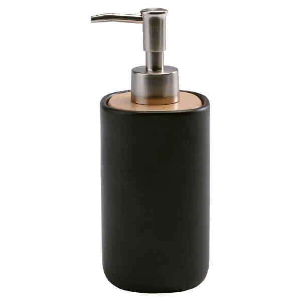 Badaccessoires Schwarz Keramik Holz – Aquanova Oscar