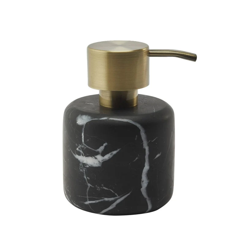 Marmor Badaccessoires Schwarz Gold – Aquanova Nero
