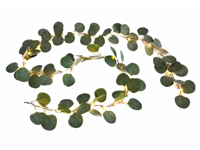Exner 20er LED-Lichterkette Blätter grün 190cm