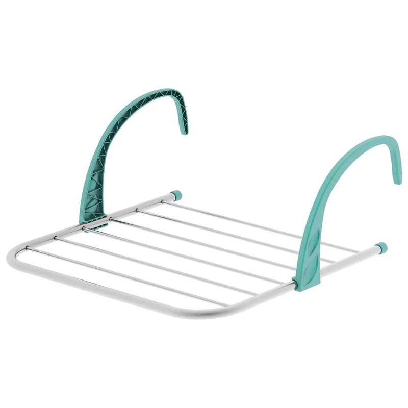 Colombo Gocciolo 5 – Klappbarer Heizkörper- und Balkonwäscheständer aus Aluminium, 5 m Trockenlänge, Made in Italy