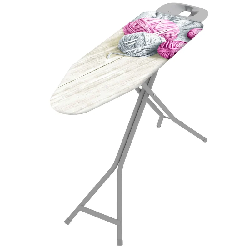 Colombo PROFI – Höhenverstellbares Bügelbrett, 120 × 40 cm, 6 Positionen bis 95 cm, Bio-Baumwollbezug, Made in Italy