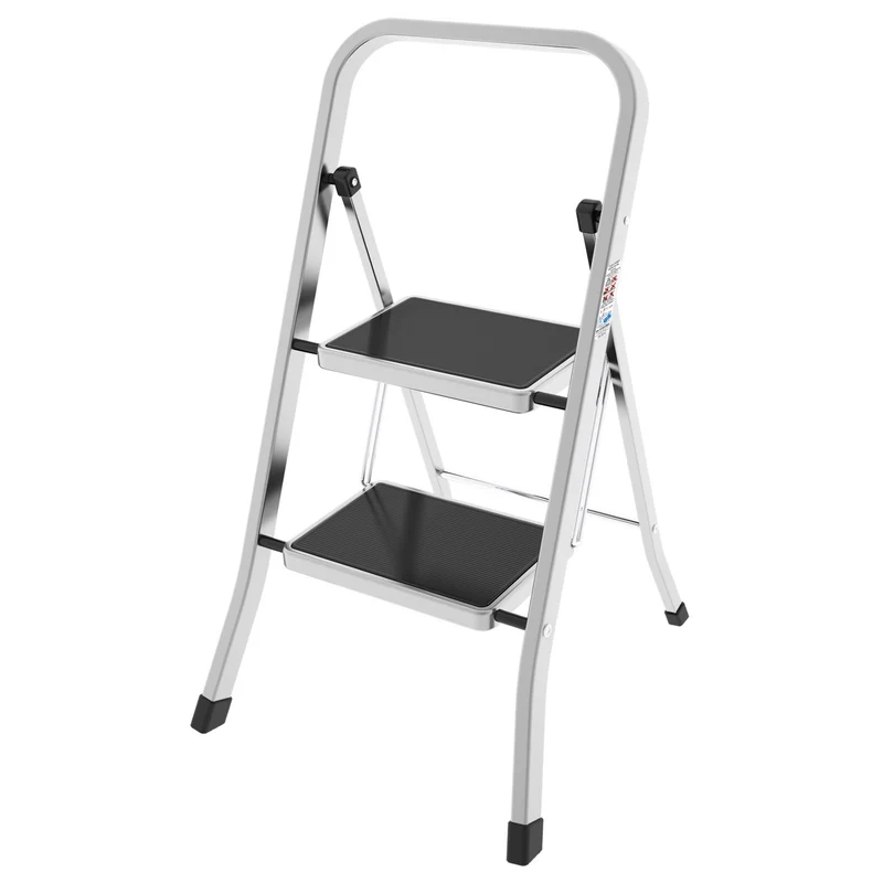 Colombo FACTOTUM ALUMINIUM – Trittleiter mit 2 Stufen, bis 150 kg, Aluminium, Made in Italy