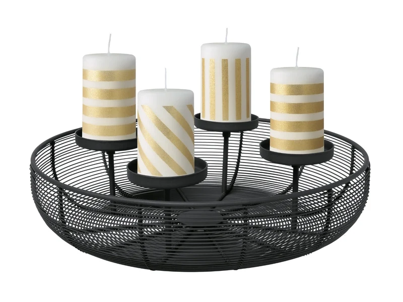 Villeroy & Boch Christmas Chic Adventskranz rund schwarz