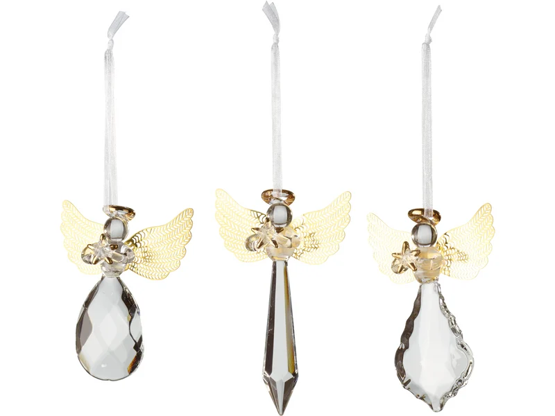 Villeroy & Boch Winter Collage Accessoires Glashänger Engel Set3