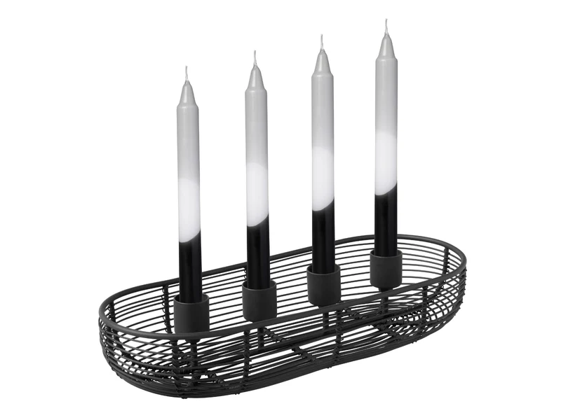Villeroy & Boch Christmas Chic Adventskranz oval schwarz
