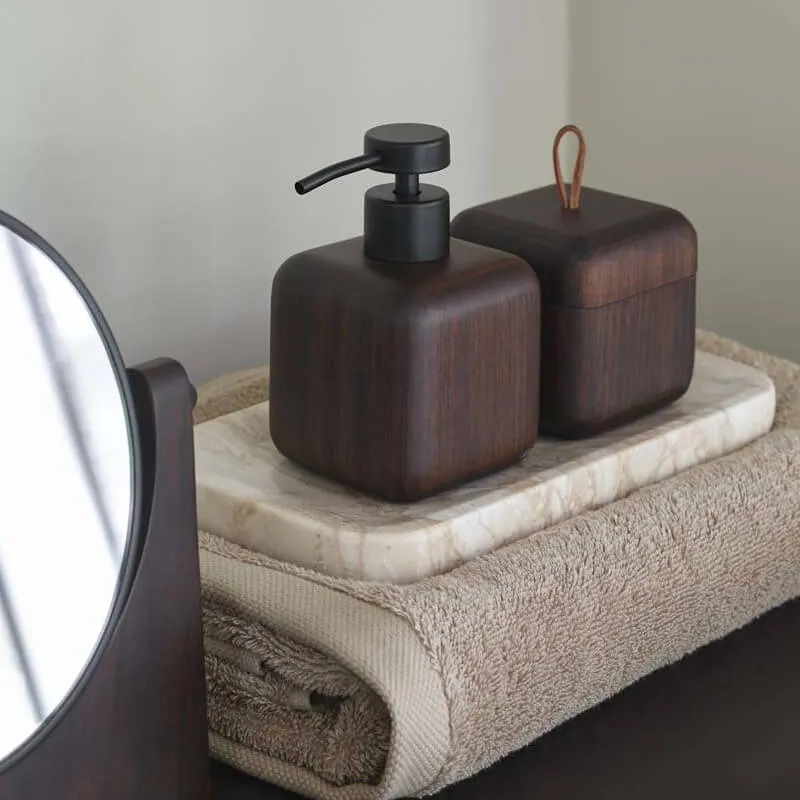 Badezimmer Accessoires Holz Ebony