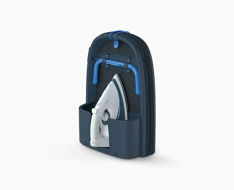 Pocket Plus 90cm Klappbares Tisch-Bügelbrett mit hochwertigem Bezug