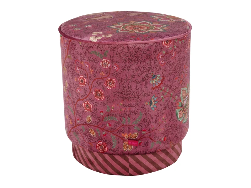 PIP STUDIO Mumbai Morning Hocker pink 40x45cm