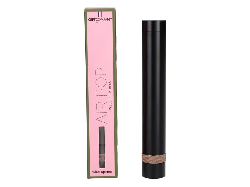 Giftcompany Air Pop Weinöffner schwarz 14cm