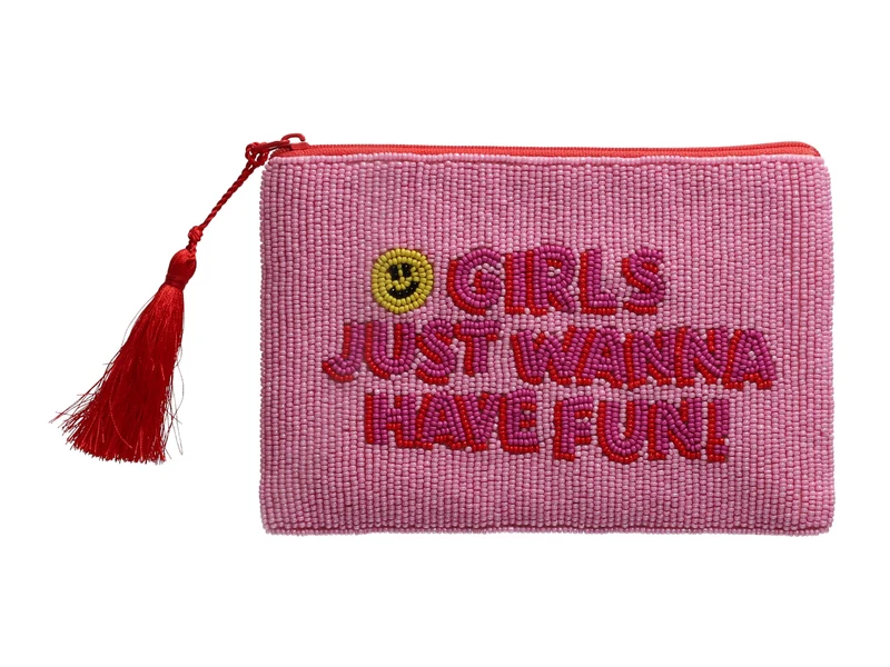 Giftcompany Elodie Kosmetiktasche M Girls just wanna have fun rosa 18cm