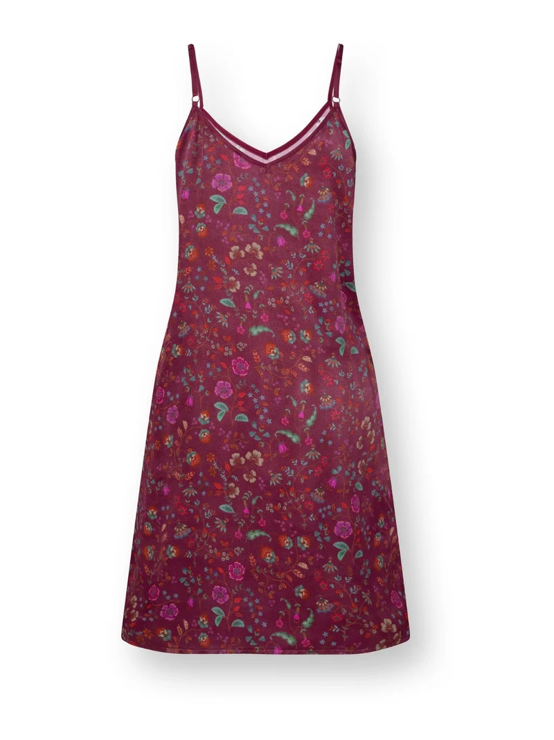PIP STUDIO Flora Bangalore Disa Nachthemd lang dark pink XS