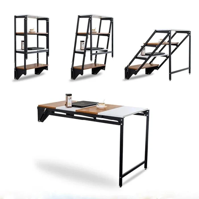 Wandmontiertes umwandelbares Regal und Tisch