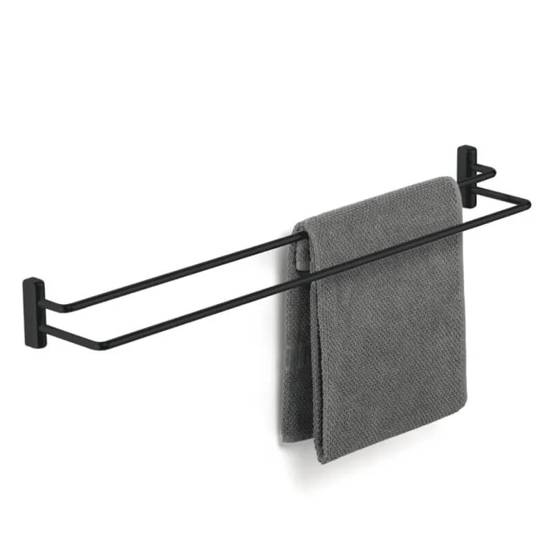 Badetuchhalter Mattschwarz Etagère