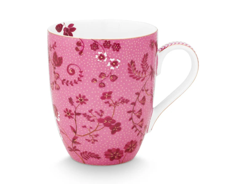 PIP STUDIO Jolie Flowers Pink Becher Large 350ml