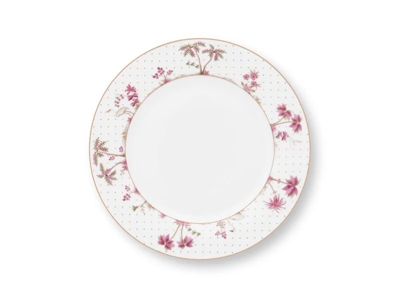 PIP STUDIO Jolie Dots Gold Pink Speiseteller 26.5cm