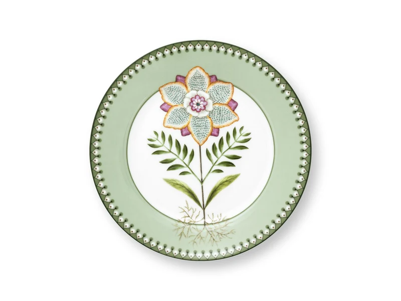 PIP STUDIO Lily&Lotus Light Green Frühstücksteller 21cm