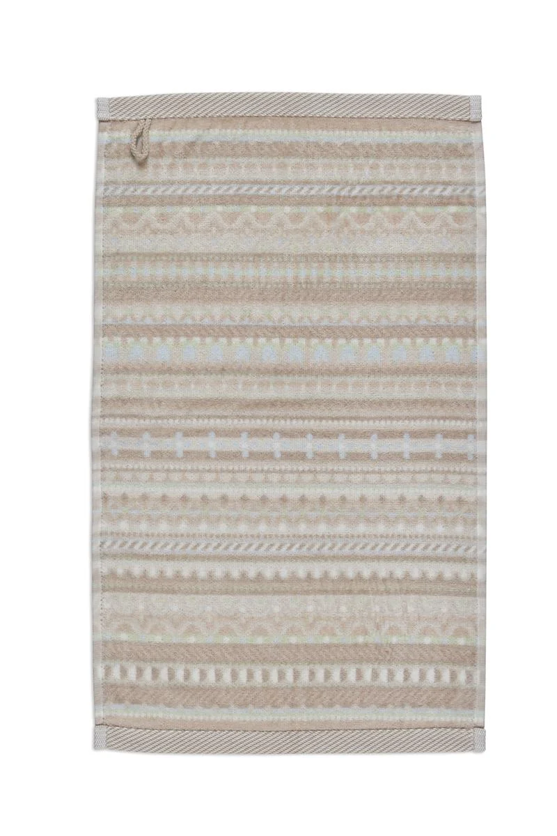 PIP STUDIO Geometric Print Gästehandtuch sand 30x50cm (1 Stück)