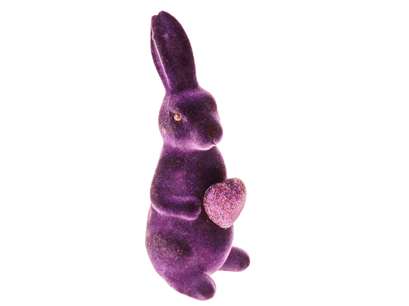 Werner Voß Hase mit Herz lila 5,5x6x13 cm