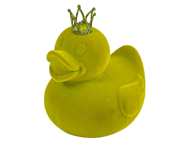 Werner Voß Ente mit Krone grün 19x15x21 cm