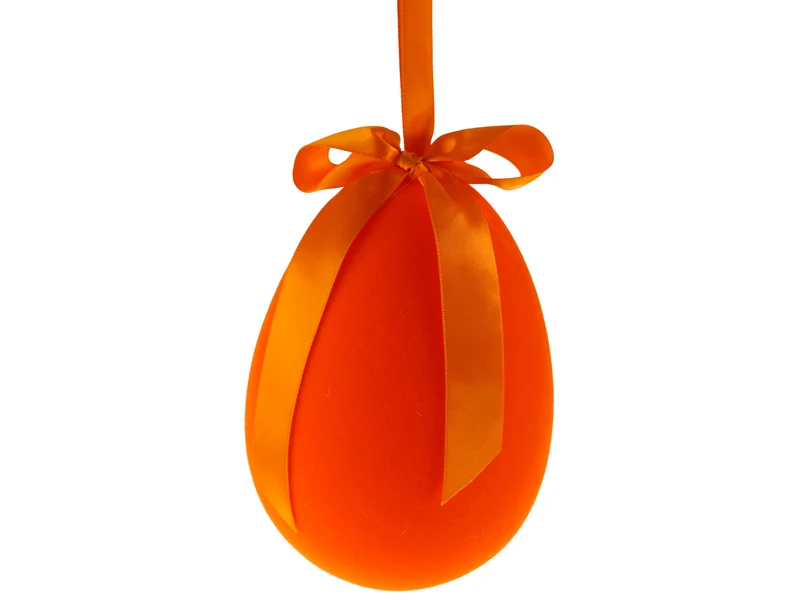 Werner Voß Hänger Ei mit Schleife orange 11x15 cm