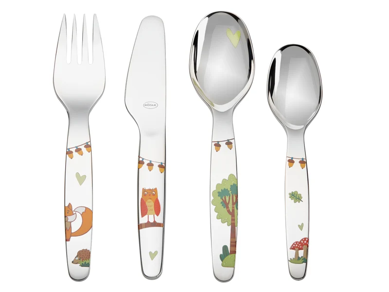 Rösle Waldfreunde Kinderbesteck-Set 4tlg