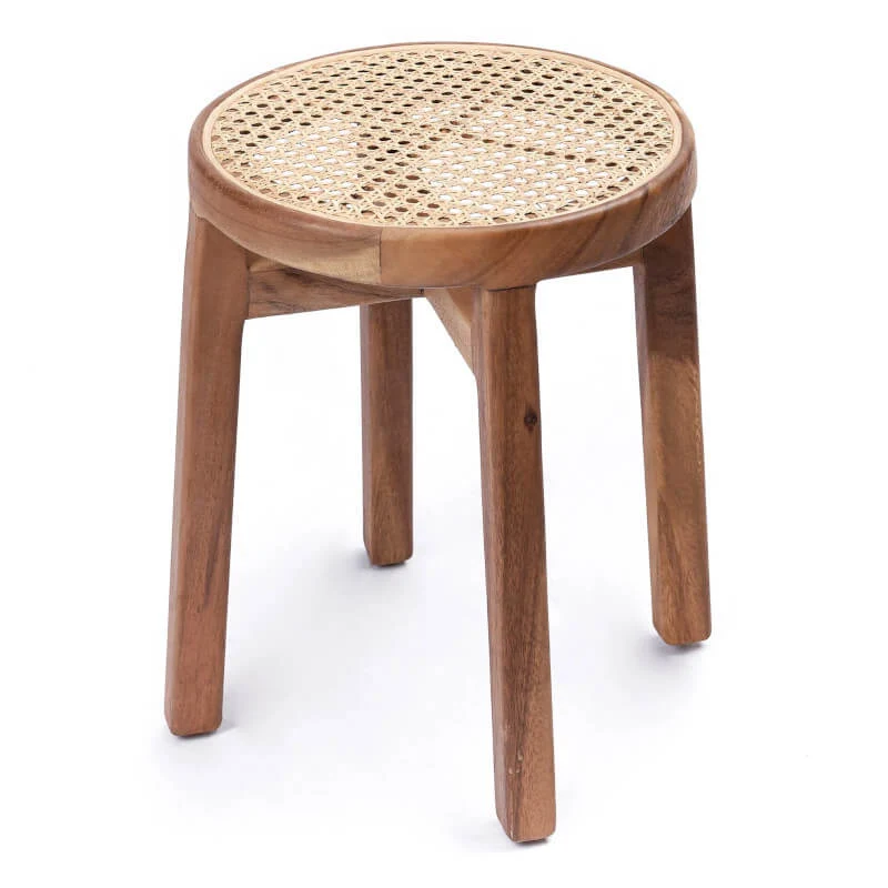 Runder Holzhocker Caramin