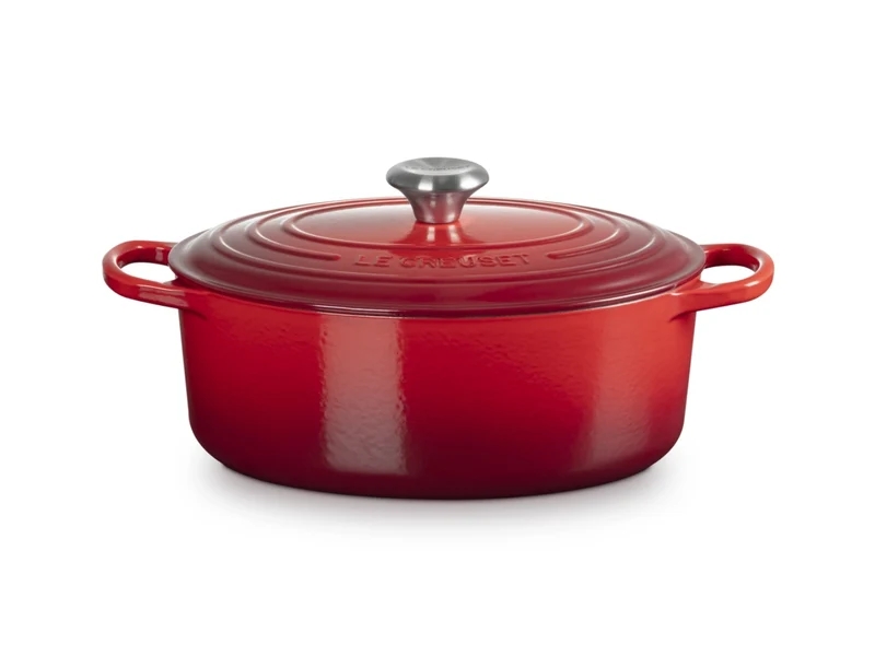 Le Creuset Bräter Signature oval kirschrot 29cm