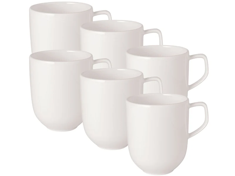 Villeroy & Boch Afina Becher mit Henkel weiß 0,3l Set6