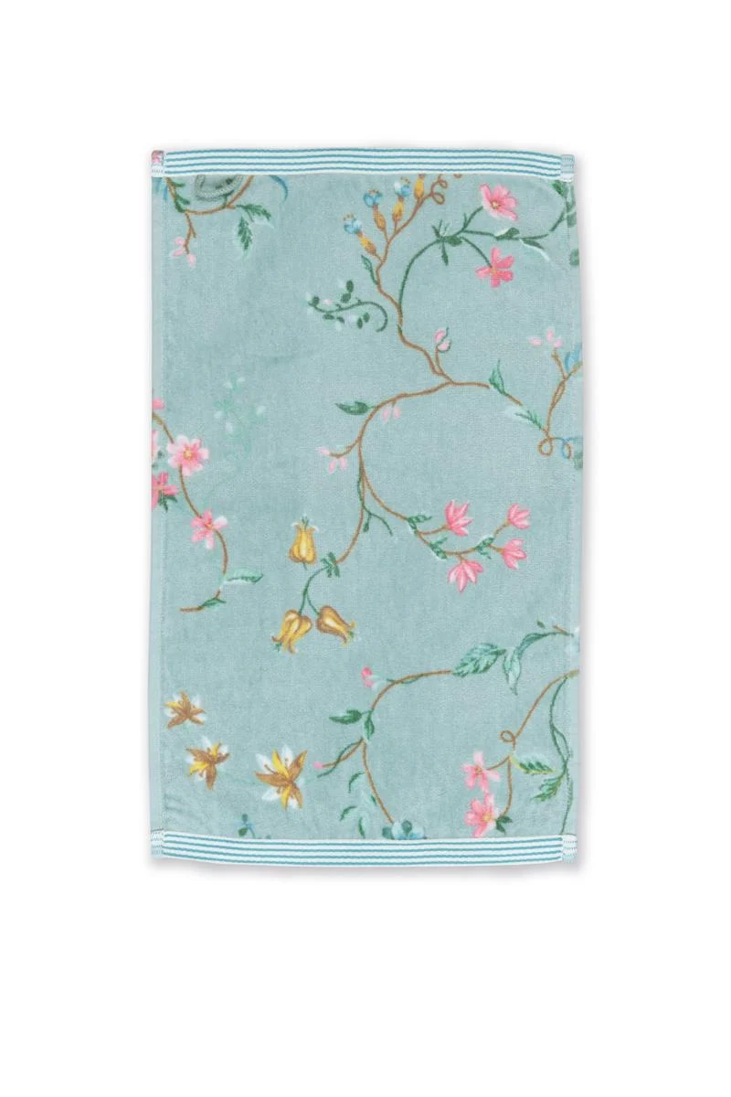 PIP STUDIO Les Fleurs Gästehandtuch blue 30x50cm (1 Stück)