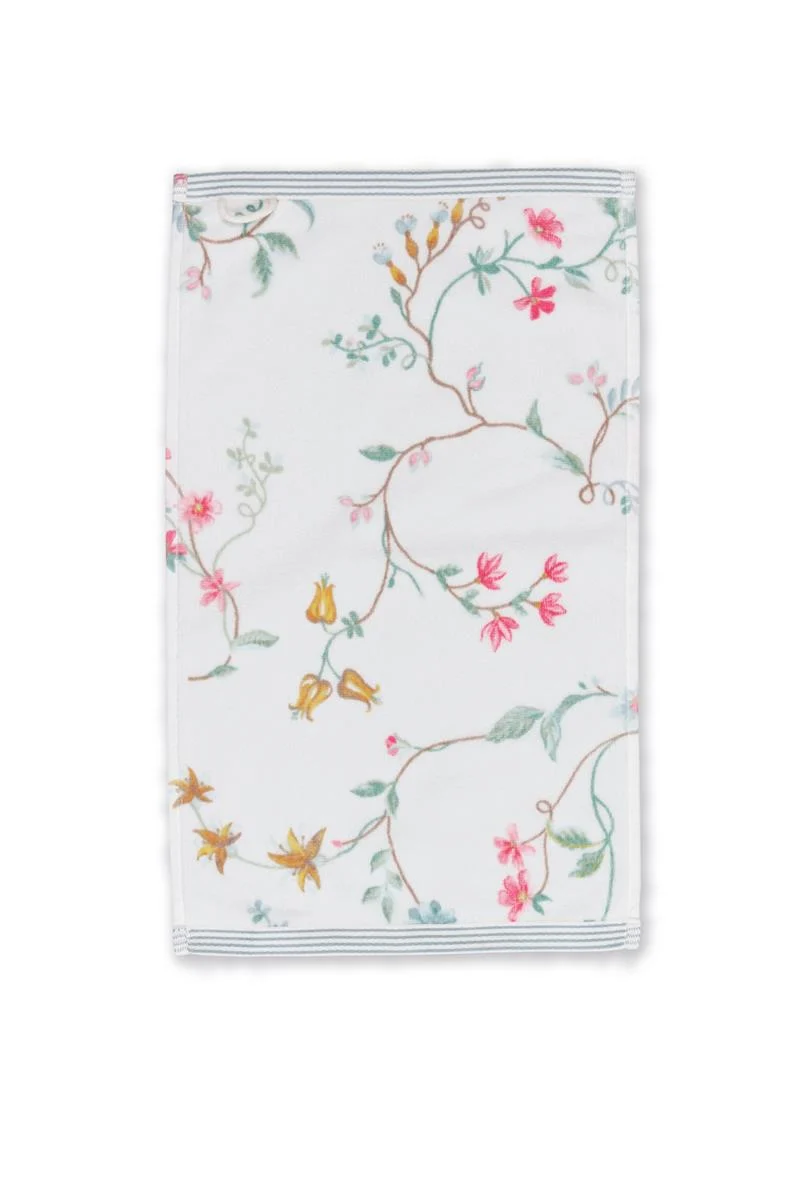 PIP STUDIO Les Fleurs Gästehandtuch whit 30x50cm (1 Stück)