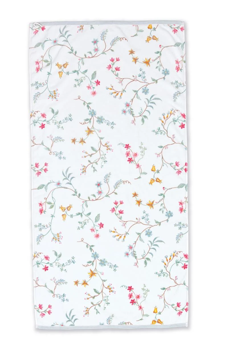 PIP STUDIO Les Fleurs Duschtuch white 70x140cm (1 Stück)