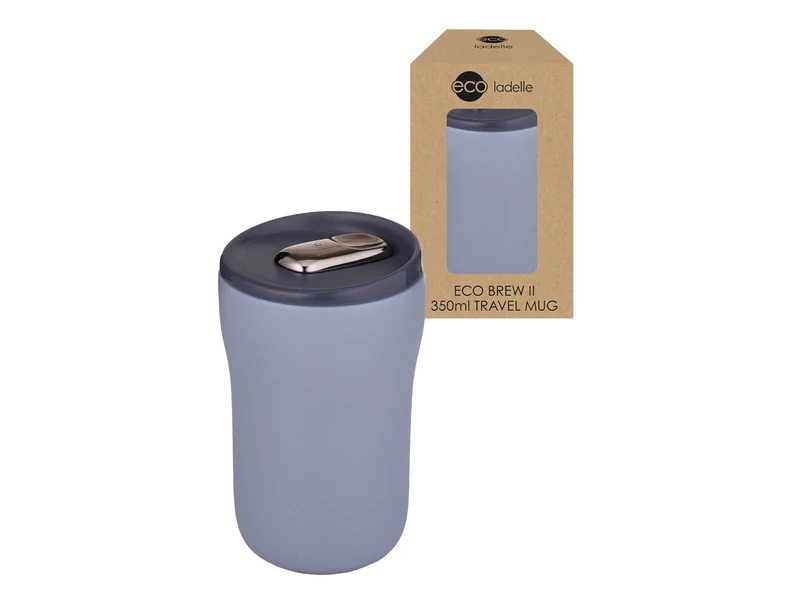 Ladelle ECO BREW II To-Go-Becher doppelwandig keramik blau 0,35l